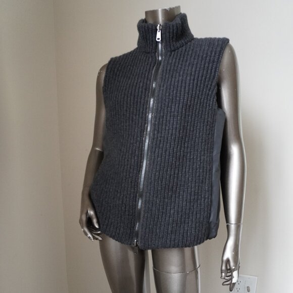 Brunello Cucinelli Cashmere Vest Monilli Reversible Size 10 XL New Tag $4350 - Picture 3 of 15